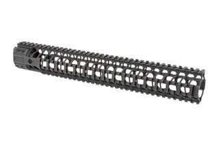 Spike's Tactical 15" CRR Quad Rail Handguard features a black hardcoat anodized finish